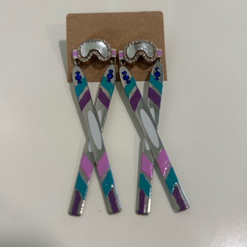 Colorful Ski Earrings